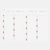 Kalendarz dzienny 2027 Hobonichi Techo Original Book A6 | Edycja angielska