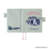 Okładka na kalendarz Hobonichi Techo A6 | Moomin: My Yard (Pale Mint)