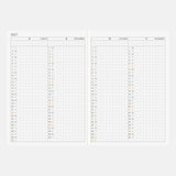 Kalendarz dzienny 2027 Hobonichi Techo Planner A6 | Edycja angielska