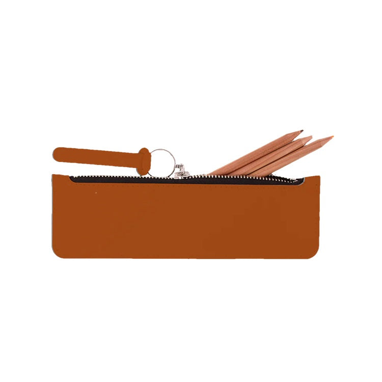 Skórzany piórnik | Płaski