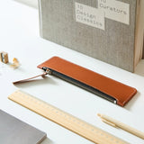 Leather Pencil Case | Flat