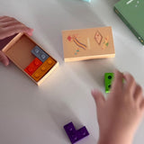 Kredki świecowe w kształcie klocków | Plac zabaw