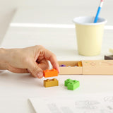 Kredki świecowe w kształcie klocków | Plac zabaw