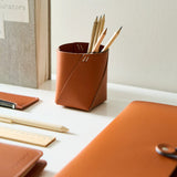 Leather stationery case