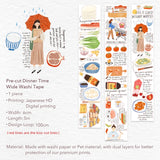 Taśma Washi Pre-Cut | Pora obiadowa