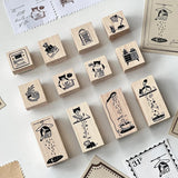 Zestaw pieczątek | Psotny kot