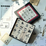 Zestaw pieczątek | Psotny kot