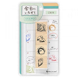 Zestaw pieczątek drewnianych | Psotny ptaszek