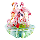 Santoro Pirouettes Occasion Card | Flamingos – 3D pop-up