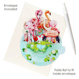 Santoro Pirouettes Occasion Card | Flamingos – 3D pop-up