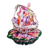 Kartka okolicznościowa Santoro Pirouettes | Minerały – 3D pop-up