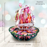 Kartka okolicznościowa Santoro Pirouettes | Minerały – 3D pop-up
