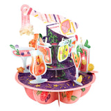 Kartka okolicznościowa Santoro Pirouettes | Urodzinowe koktajle – 3D pop-up