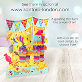 Kartka okolicznościowa Santoro Swing Cards | Piniata – 3D pop-up