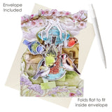 Santoro Swing Cards Occasion Card | Birds – 3D pop-up