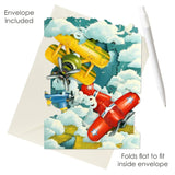 Carte de vœux Santoro Swing Cards | Avions Vintage