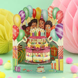 Kartka okolicznościowa Santoro Swing Cards | Urodziny – 3D pop-up