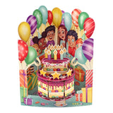 Kartka okolicznościowa Santoro Swing Cards | Urodziny – 3D pop-up