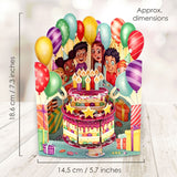 Kartka okolicznościowa Santoro Swing Cards | Urodziny – 3D pop-up