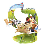 Santoro Pendulum Greetings Card | Puppy Playtime – 3D pop-up