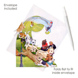 Santoro Pendulum Greetings Card | Puppy Playtime – 3D pop-up