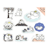 Zestaw naklejek Muminki | Muminek i Migotka