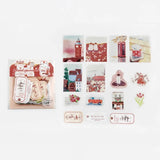 Zestaw naklejek Spotkanie na wyspie | Czerwony