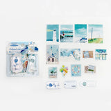 Zestaw naklejek Spotkanie na wyspie | Niebieski