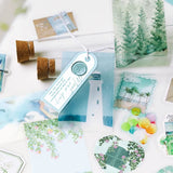 Zestaw naklejek Spotkanie na wyspie | Niebieski