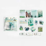 Zestaw naklejek Spotkanie na wyspie | Zielony