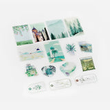 Zestaw naklejek Spotkanie na wyspie | Zielony