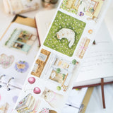 Taśma Washi Pre-Cut | Kawiarnie latem