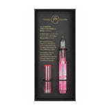 Teranishi Aurora Glass Pen with Cap | Aqua Pink