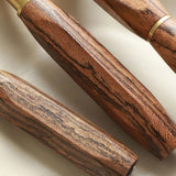 Pióro wieczne Wancher Sekai Densho | Tigerwood - czterokątne