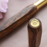 Pióro wieczne Wancher Sekai Densho | Tigerwood - czterokątne