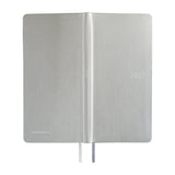 Kalendarz Tygodniowy 2027 Hobonichi Techo Weeks | Leather: Noble Silver | Edycja angielska