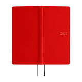 Kalendarz Tygodniowy 2027 Hobonichi Techo Weeks | Colors: Poppy Red | Edycja angielska