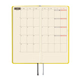 Kalendarz Tygodniowy 2027 Hobonichi Techo Weeks Mega | Colors: Canaria Yellow | Edycja angielska