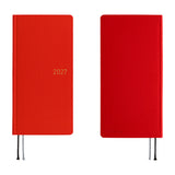 Kalendarz Tygodniowy 2027 Hobonichi Techo Weeks Mega | Colors: Poppy Red | Edycja angielska