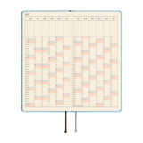 Kalendarz Tygodniowy 2027 Hobonichi Techo Weeks Mega | Colors: Sea Glass | Edycja angielska