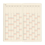 Kalendarz Tygodniowy 2027 Hobonichi Techo Weeks Mega | Sneaker: Mandarin Orange | Edycja angielska