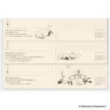 Kalendarz Tygodniowy 2027 Hobonichi Techo Weeks | Moomin: A Day in the Life of Snufkin | Edycja japońska