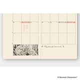 Kalendarz Tygodniowy 2027 Hobonichi Techo Weeks | Moomin: A Day in the Life of Snufkin | Edycja japońska