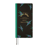 Kalendarz Tygodniowy 2027 Hobonichi Techo Weeks | Natal Design: Lucky Swallow | Edycja angielska