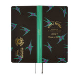 Kalendarz Tygodniowy 2027 Hobonichi Techo Weeks | Natal Design: Lucky Swallow | Edycja angielska