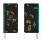 Kalendarz Tygodniowy 2027 Hobonichi Techo Weeks | Natal Design: Lucky Swallow | Edycja angielska