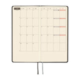 Kalendarz Tygodniowy 2027 Hobonichi Techo Weeks | Paper Series: Black Argyle | Edycja angielska
