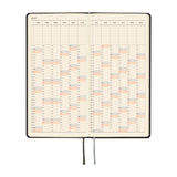 Kalendarz Tygodniowy 2027 Hobonichi Techo Weeks | Paper Series: Black Argyle | Edycja angielska