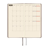 Kalendarz Tygodniowy 2027 Hobonichi Techo Weeks | Smooth: Cafe au Lait | Edycja angielska