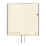 Kalendarz Tygodniowy 2027 Hobonichi Techo Weeks | Smooth: Cafe au Lait | Edycja angielska